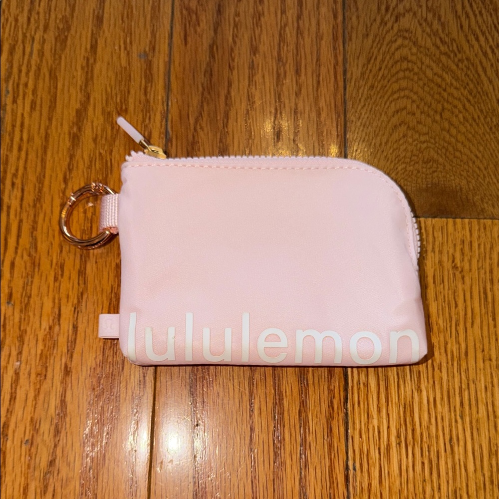 lululemon athletica Pink Mini Zip Pouch with Ring
